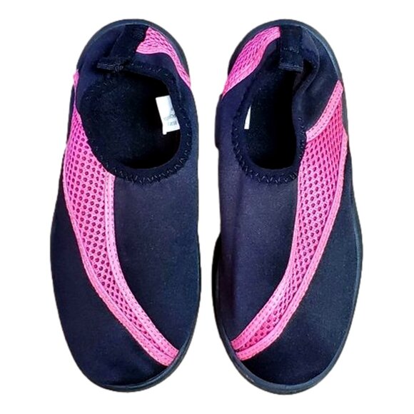 Aqua Shoes Size M (1-2) Black/Pink - Picture 1 of 5